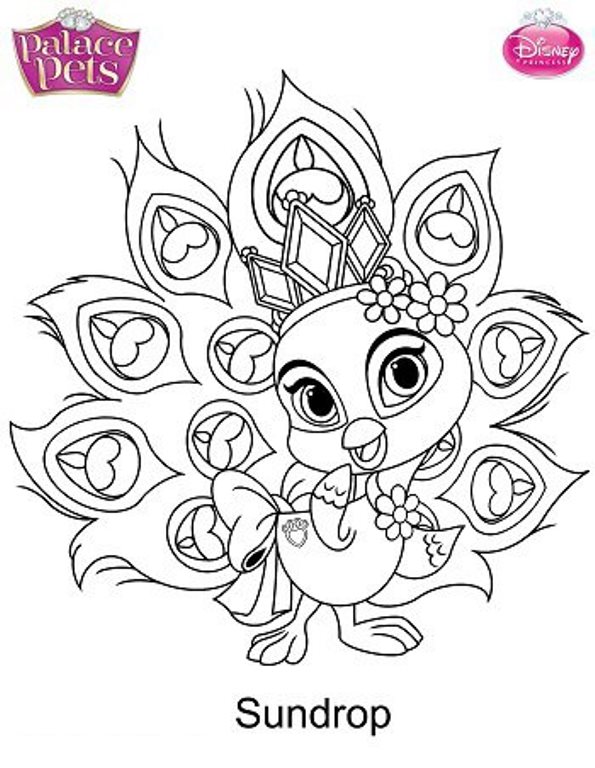 Kids-n-fun.com | 36 coloring pages of Princess Palace Pets